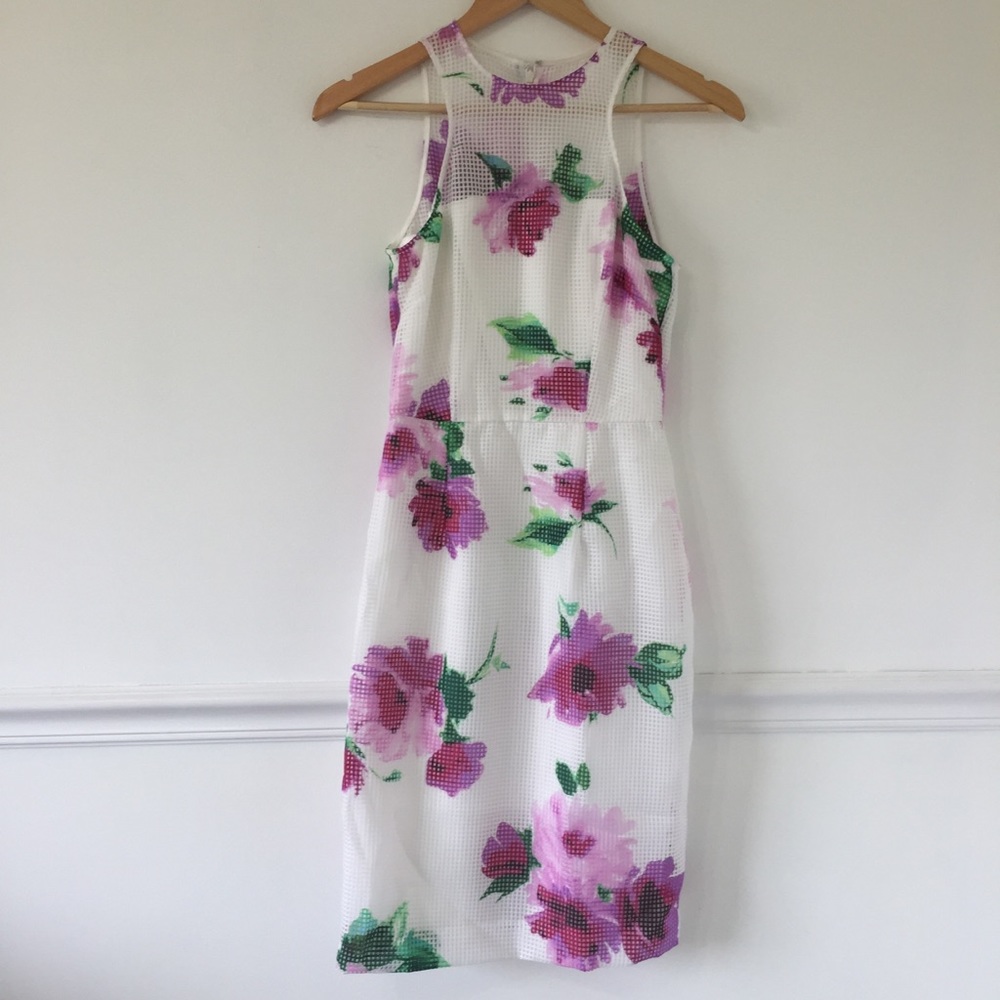 Katherine Kelly Textured Floral Sheath Dress